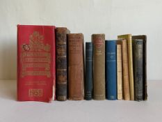 A collection of eleven books to include Oscar Wilde, Arthur Rimbaud and others. L.25cm (biggest