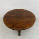 A William IV rosewood tilt top table dining table on triform acanthus carved base. H.73 Dia.128cm ( - Image 3 of 8