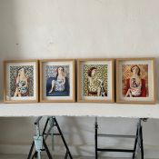 Didier Lourenço (1968-2003), four contemporary limited edition lithographs after the original
