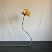 A Habitat flexible coil lamp with flowerhead shade. L.210cm (fully extended)