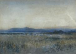 David Gould Green (1854-1918), a C.1900 watercolour landscape titled 'Dartmoor', signed to the lower