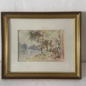 Arthur Hayward (1889-1970), an early 20th century pencil and watercolour sketch titled 'Richmond',