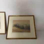 A pair of large framed and glazed etchings, working dogs, signed Jonathan Sainsbury. H.65 W.76cm