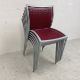 A set of six Zanotta aluminium framed dining chairs with mesh back and seats and maker's stamp to - Image 4 of 4