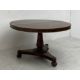 A William IV rosewood tilt top table dining table on triform acanthus carved base. H.73 Dia.128cm ( - Image 4 of 8
