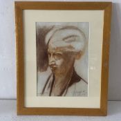 Frank Griffith (1889-1979), an early 20th century pastel portrait study, signed and dated 1929 to