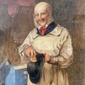 A late 19th century watercolour titled 'His Sunday Best' by A.C. Purvis, signed and dated 1895 to