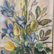A 20th century pastel still life study, signed Elizabeth Stewart to the lower right in a glazed