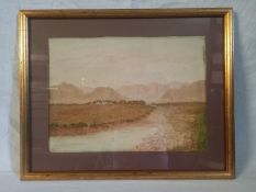 Wilhelm Westhofen (1842-1925), an early 20th century framed and glazed watercolour, riverscape