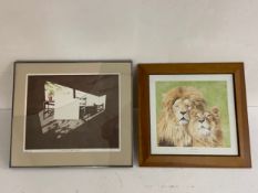 A signed limited edition etching, A Trick of the Light signed David Beevers with Christie's