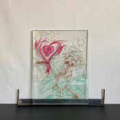 Ed Fornieles (b.1983), acrylic on glass, Let's Be Cops 2014, number 11 from an edition of 30 with