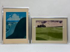 John Brunsdon (1933-2014), two large limited edition 20th century etchings with aquatint titled '