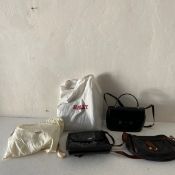 A collection of new and unused leather and other ladies' Bally handbags. W.32cm (largest)