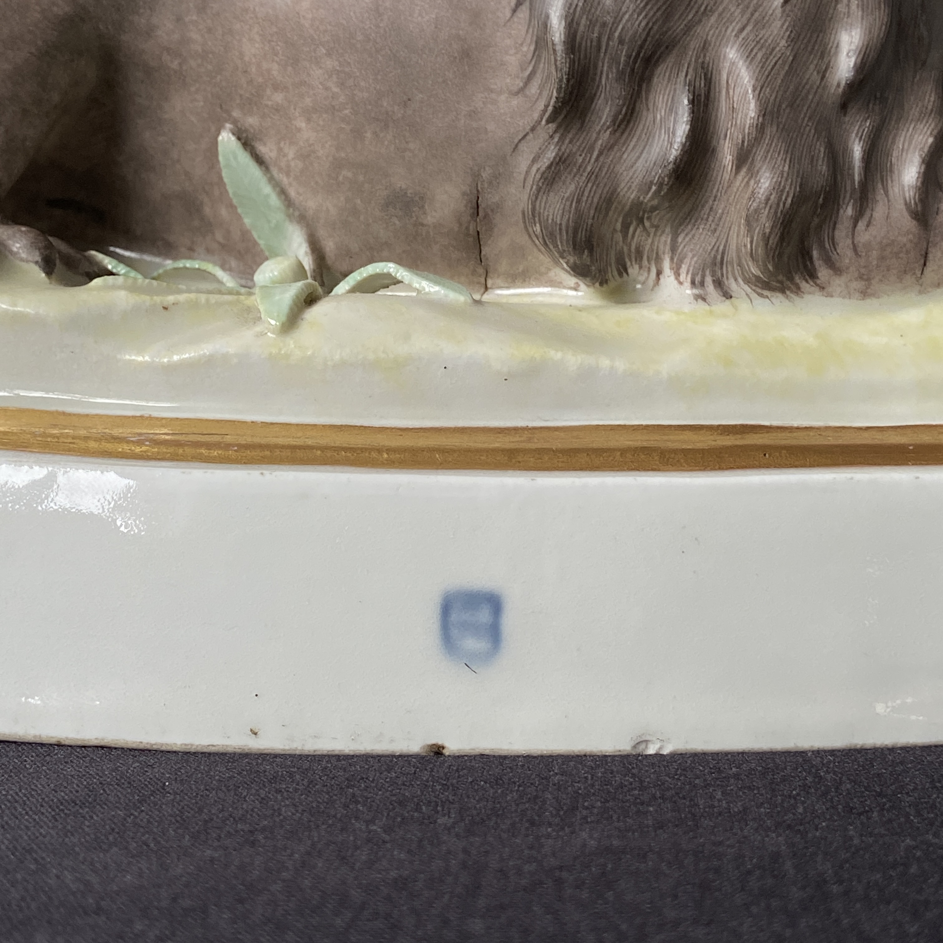 An 18th century hand painted European porcelain allegory of Africa depicting a blackamoor figure on - Image 2 of 7