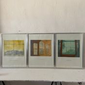 Donald Wilkinson (b.1937), three limited edition etchings with aquatint from the Greta Hall series