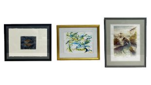 A Rosemanry Hurry monoprint 46x56cm, a numbered limited edition lithograph signed Torrington,