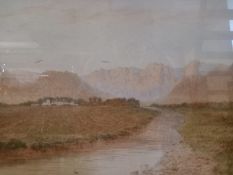 Wilhelm Westhofen (1842-1925), an early 20th century framed and glazed watercolour, riverscape