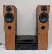 A vintage Hi-Fi system to include a Marantz model PM6010OSE integrated amplifier and CD-67mkII