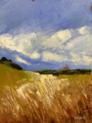 Terence Kelly (b.1948), a contemporary landscape oil on canvas titled 'English Moor' 2018