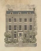 David Gentleman (b.1930), a 1970s limited edition lithograph titled 'Kelmscott House', signed to the