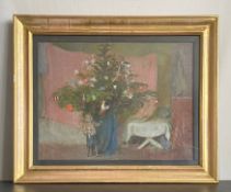 Dobroserdov Mikhail Vladimirovich (1906-1984), a 20th century oil on canvas, portrait of a child