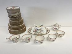 A part Coalport Pembroke tea service to include side plates of various sizes, etc.