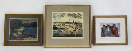 Three lithographs after the original paintings by Yves Trevedy, Gaston Sebire and Itzchak Tarkay,