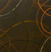 A contemporary abstract oil on canvas, signed Sandra Shashou and dated 2002 to verso. Unframed.