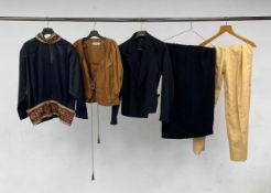 A mixed collection of vintage designer clothes to include Saint Laurent, Hennes, Caroline Charles,