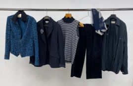 A mixed collection of vintage designer clothing to include Anna Klein, Hennes, Chaus, Beale & Inman,