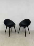 A pair of contemporary monochrome Rock Chairs by Diesel Living for Moroso. H.78cm