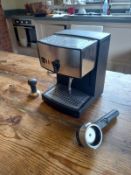 A Krups Espresso Novo coffee machine with accessories. H.28CM. ** Please note this item can be