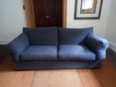 A contemporary two seater sofa. L.193 D.104cm. ** Please note this item can be viewed at our Bath