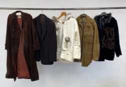 A mixed collection of vintage designer clothes to include Jaeger, Yves Saint Laurent, Far West and