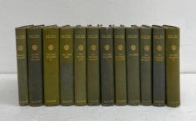 A set of twelve volumes from The Caxton Edition of 'La Comedie Humaine' by Honore de Balzac with