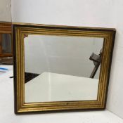 A gilt framed wall mirror. H.47 W.43cm