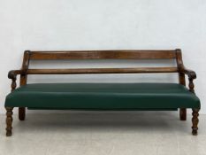 An early 20th century train station bench, possibly from the Midland, Southend and Tilbury