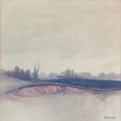 A contemporary print on canvas laid board after the original titled 'Winter Landscape' by Frank