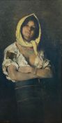 A 20th century overpainted reproduction after the original oil painting by Nicolae Grigorescu,