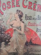 Eugène Ogé (1861–1936), a large late 19th century French advertisement poster for Rosee Creme in a