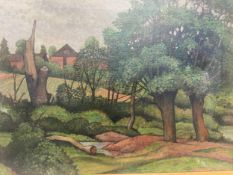 Jaime Mercade Queralt (1889-1967), a 20th century oil on canvas, rural landscape, signed to the