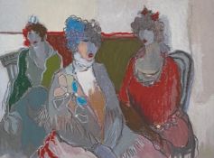 Itzchak Tarkay (1935-2012), a limited edition lithograph titled 'The Aristocrats', signed to the