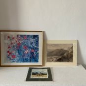 A David Roberts lithograph, Ras El Arad, a limited edition Mandy Shepherd lithograph and a framed
