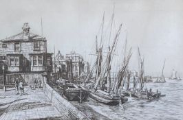 Francis Dodd (1874-1949), etching, signed in pencil, framed and glazed. 41x51cm