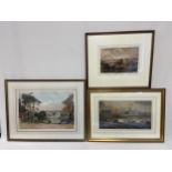 Three 18th and 19th century engravings of Greenwich interest to include London from Greenwich