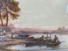 Walter Stuart Lloyd (1845-1929), a framed and glazed watercolour, riverscape, Fisherman's House