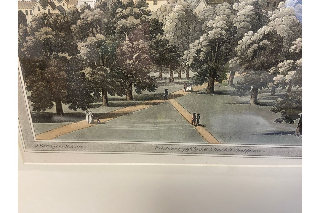 Two 18th century engravings, Greenwich interest, H Hulsbergh and J C Stadler, framed and glazed. - Image 4 of 5