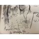 A set of five vintage framed and glazed Ronald Searle cartoons. 41x53cm. - Image 7 of 7