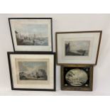 A collection of 18th and 19th century engravings of Greenwich interest along with a Robert Havell