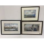 Three late 18th and early 19th century engravings of Greenwich interest by Boydell, Woodthorpe and J